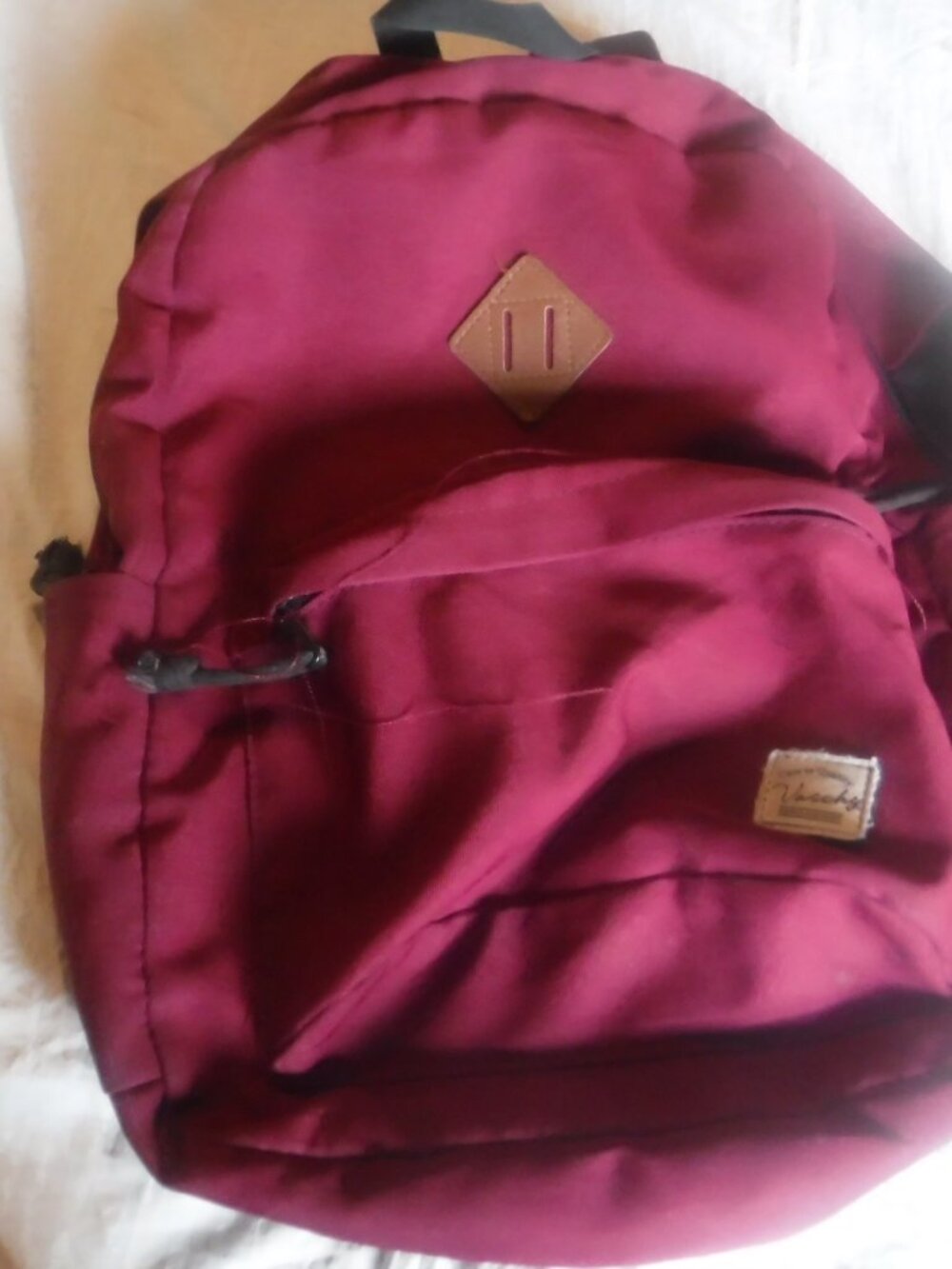 Vaschy Maroon Backpack Pre Owned